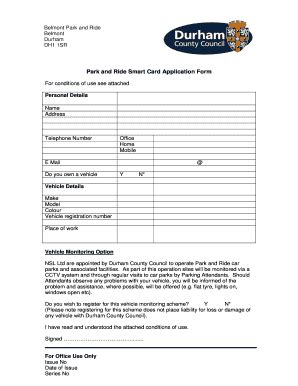 durham park and ride smart card|Fillable Printable Park and Ride Smart Card Application Form.